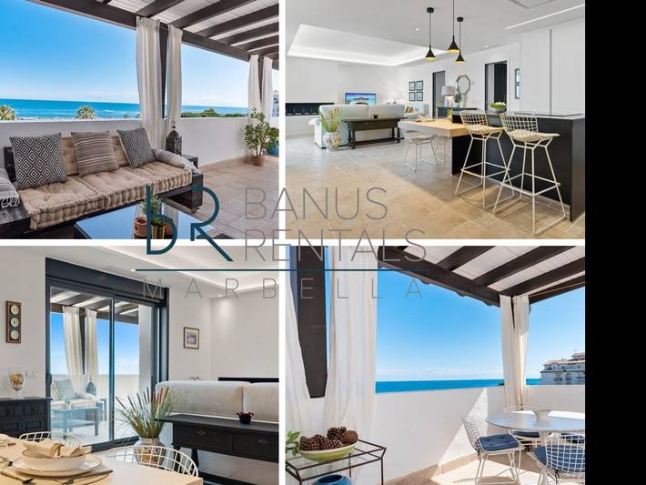 Appartement voor 5 personen, with zwembad and terras as well as uitzicht op zee and tuin in Puerto Banús