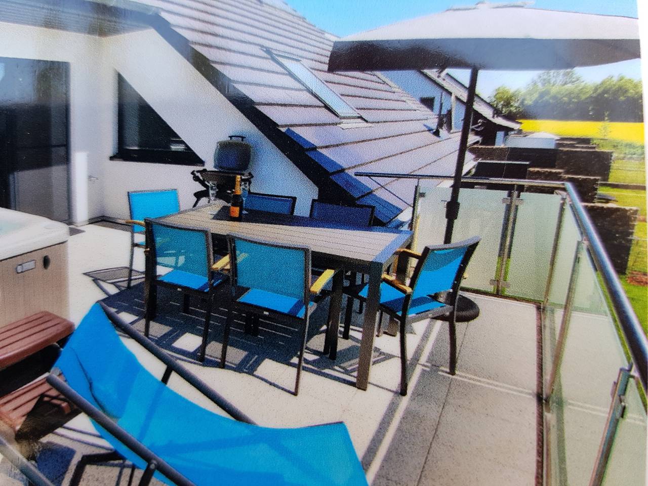 Ganze Ferienwohnung, Villa Aquila Luxus-Maisonette Ferienträume Dachterrasse in Göhren-Lebbin, Mecklenburgische Seenplatte