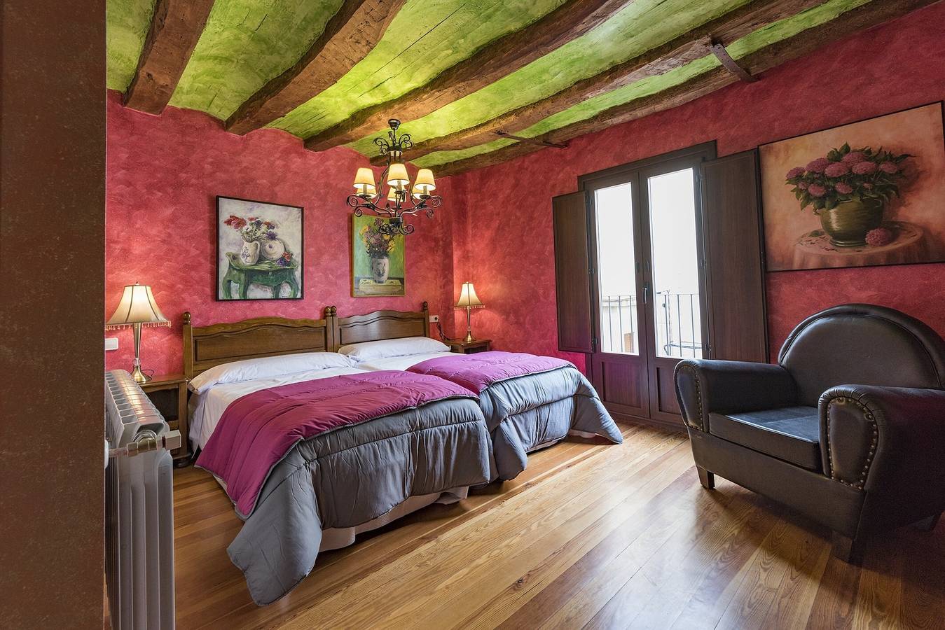 Zimmer 'El Tordo' mit Bergblick, Weinkeller und unbegrenztem Spa-Zugang in Lerín, Navarra Provinz
