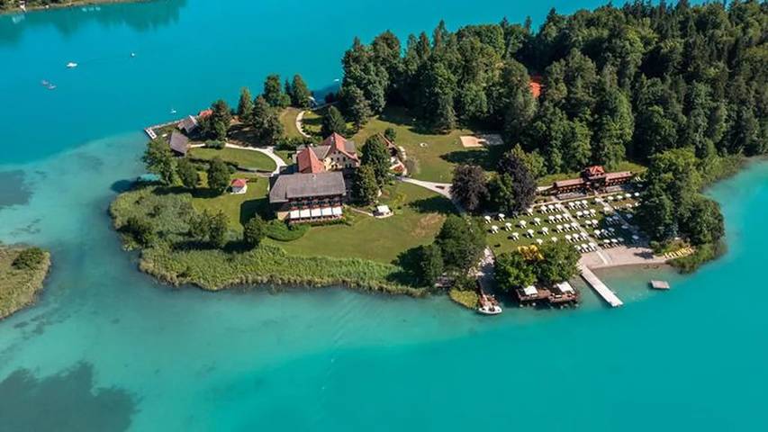 Ferienwohnung für 2 Personen, mit Garten und Sauna am Faaker See