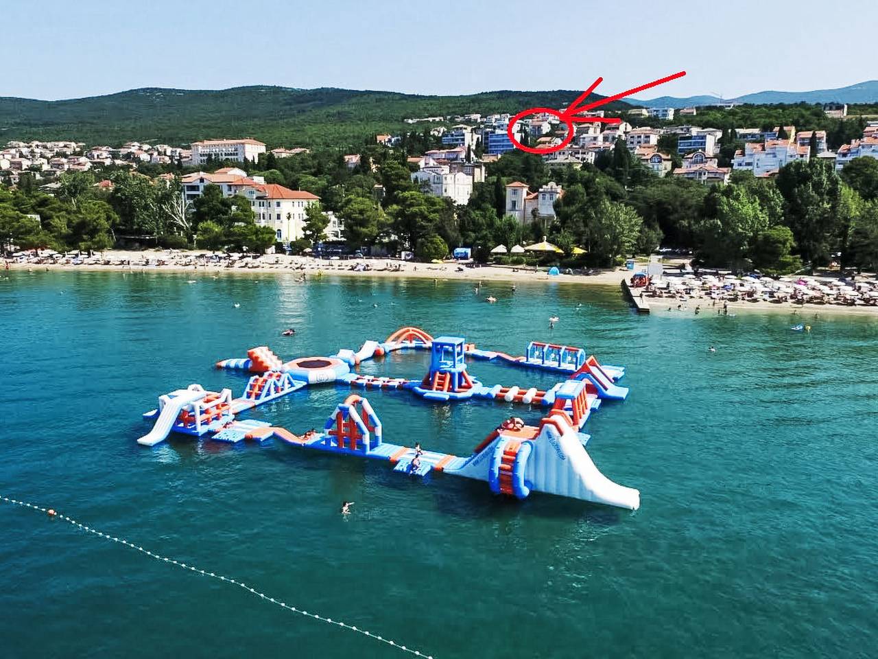 Ganze Wohnung, Apartmani Mare Blue in Gradsko kupalište (Crikvenica), Crikvenica