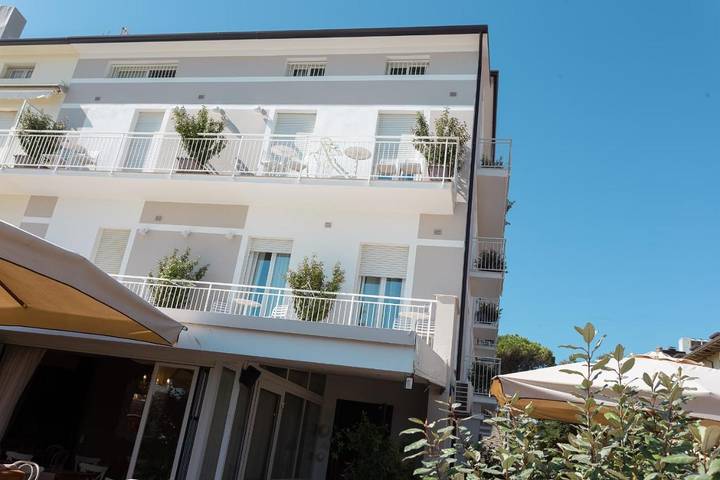 Hotel dla 2 osób, z Balkon i Taras oraz Ogród w Cervia
