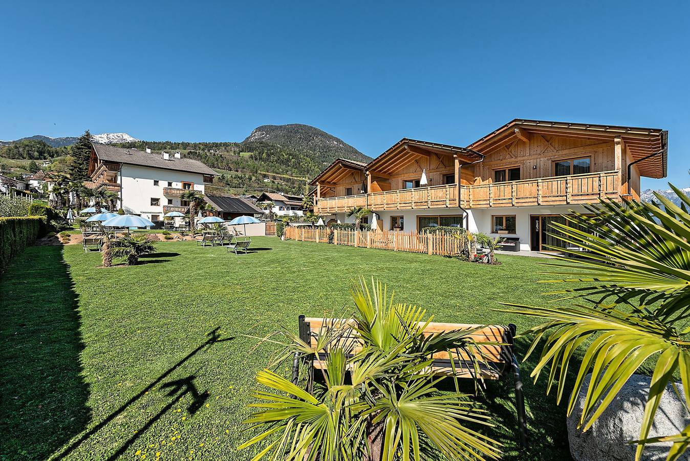 Ganze Wohnung, Chalet '5 55m²' mit Bergblick, Gemeinschaftspool und Wlan in Prissian, Tisens
