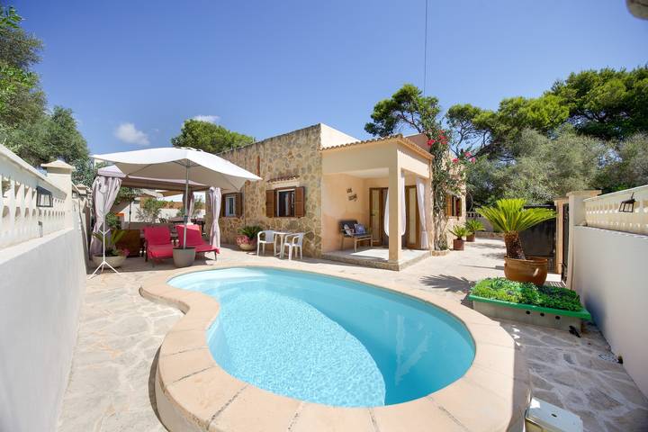 Ferienhaus für 5 Personen, mit Garten in Cala Mondrago