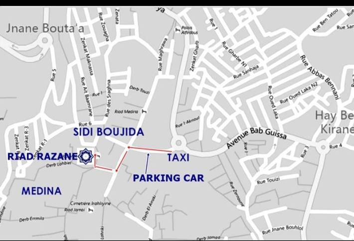 Riad pour 2 personnes, avec jardin et terrasse dans Fes Al Bali