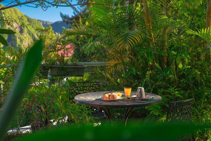 Hôtel pour 3 personnes, avec terrasse et jardin, animaux acceptés à Hell-Bourg - 4
