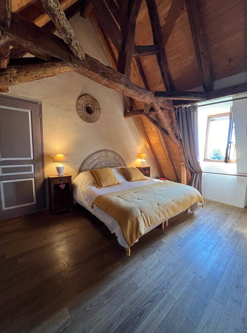 Chambre et table d'hôte avec spa à la Ferme de la Croix - Chambre Mansardée pour 2 ou pour 4 (climatisée)) in Saint-Avit-Sénieur, Périgord Pourpre