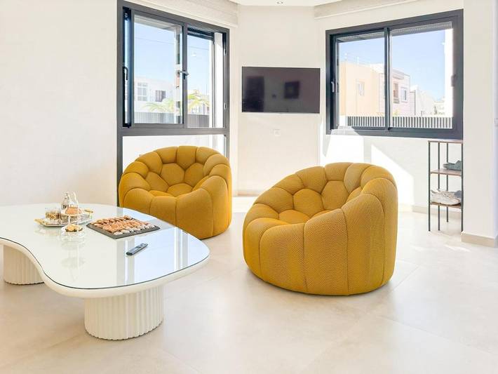 Villa pour 12 personnes, avec vue et balcon ainsi que piscine et jardin à Agadir - 4