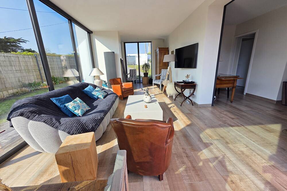 Modern house on the dunes of Sainte Marguerite with optional Spa Spa in Landéda, Brest und Umgebung