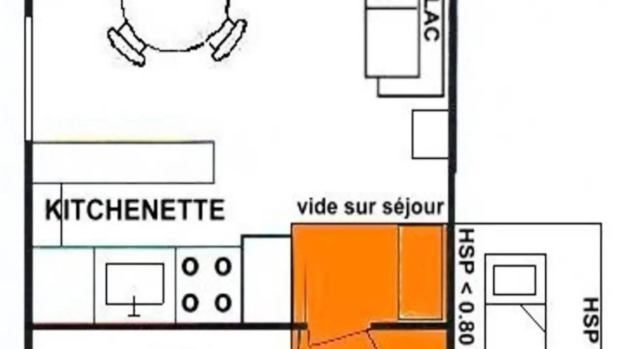 Apartamento vacacional entero, Ferienwohnung für 5 Personen (29 m²) in Hauteluce in Les Saisies, Albertville region