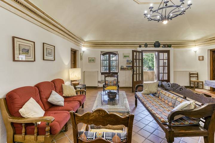 Landhaus 'Can Palau Agullana' mit Meerblick, privatem Pool und Wlan in Agullana, Oberampurien