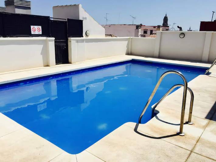 Loft voor 4 personen, met zwembad, kindvriendelijk in Malaga