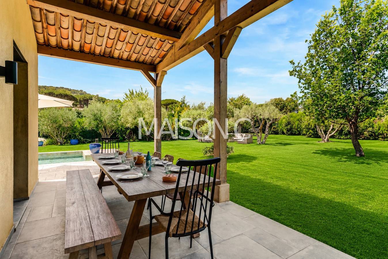 Ferienhaus mit privatem Pool, Wlan und Klimaanlage in Saint-Tropez, Mittelmeerküste (Frankreich)