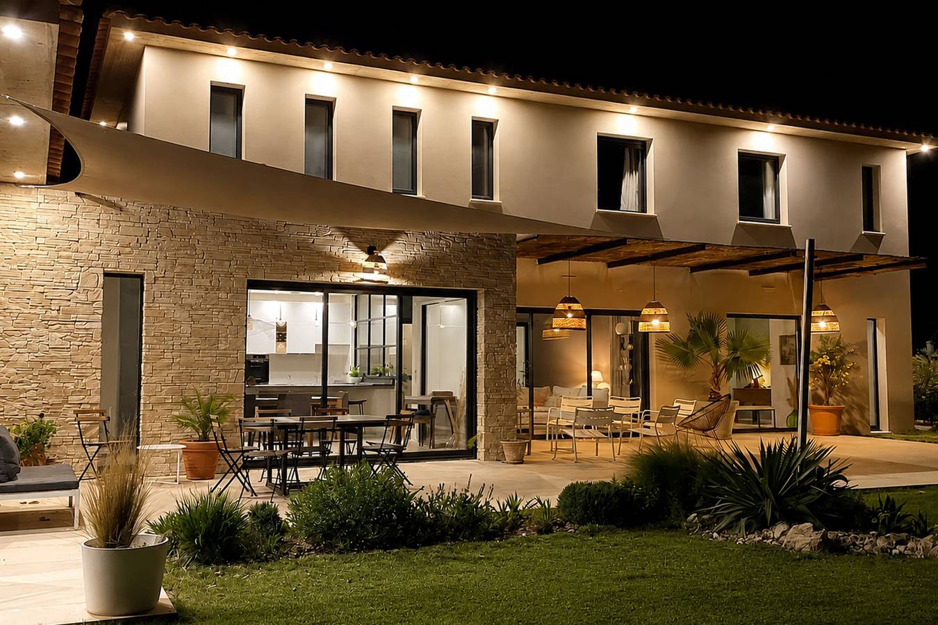 Villa contemporaine avec piscine proche d’Aix in Éguilles, Région d'Aix-en-Provence