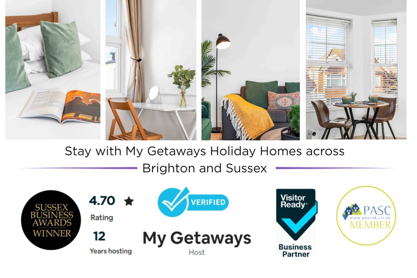 Apartamento entero, Queens Cove with Seaviews | By My Getaways in Worthing, Sussex Occidental