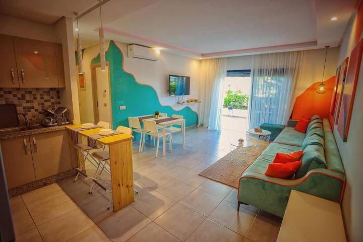 Gîte pour 6 personnes, avec piscine ainsi que vue et jardin, animaux acceptés dans Martil - 2