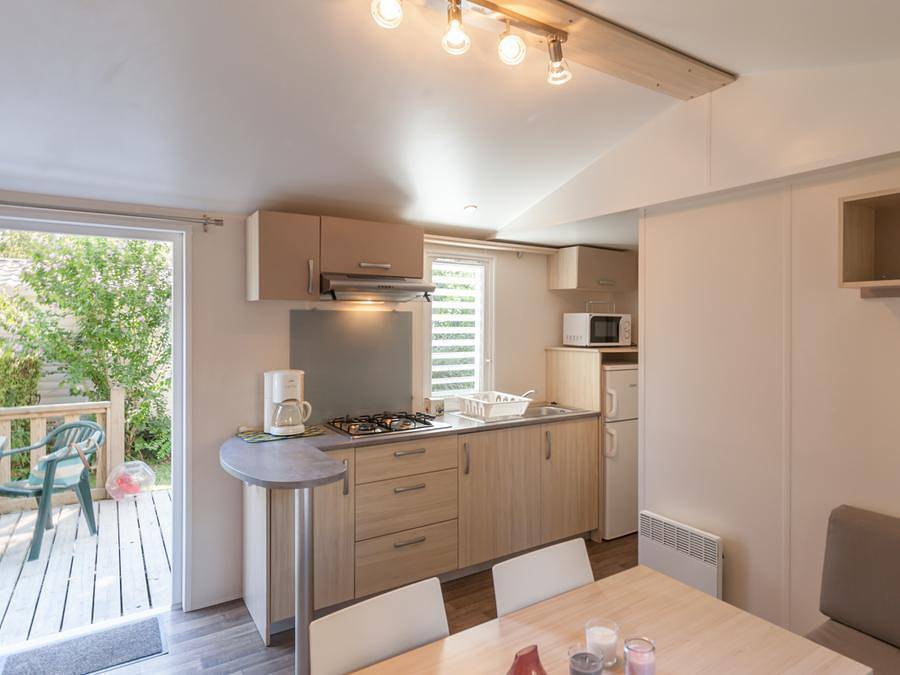 Camping Domaine de l'Orangerie de Lanniron   - Mobile home 4 persons - Sunêlia Confort Découverte 2 Bedrooms in Quimper, Quimper region