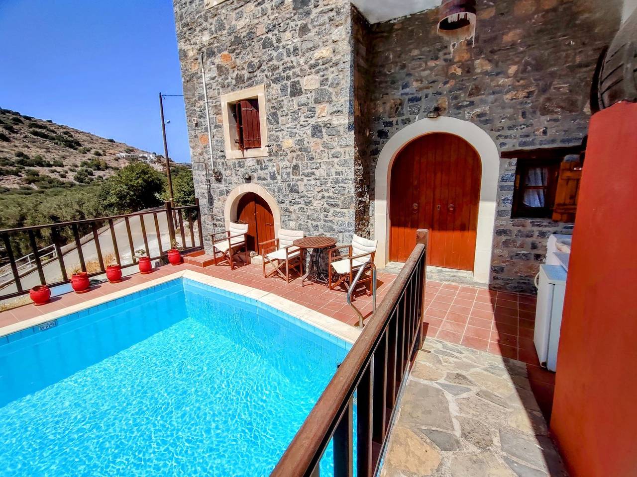 Steinhaus Erato Privater Pool Landschaftliche Kretische Ansichten in Elounda, Lasithi