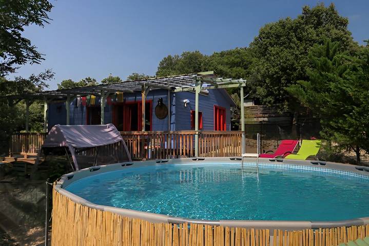 Gîte pour 4 personnes, avec terrasse ainsi que jardin et piscine à Aniane - 2