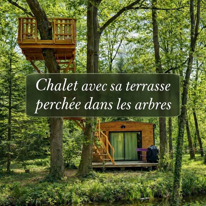 Camping pour 2 personnes, avec vue sur le lac et terrasse ainsi que jardin et vue dans le Vercors - 2