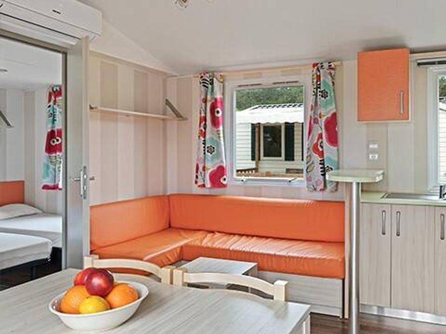 Camping Verdon Parc  - Mobilhome 4 personas - Mobil-home | Clásico | 2 Dormitorios | 4 Pers | Terraza elevada | Aire acondicionado | Tv in Gréoux-les-Bains, Parc naturel régional du Verdon