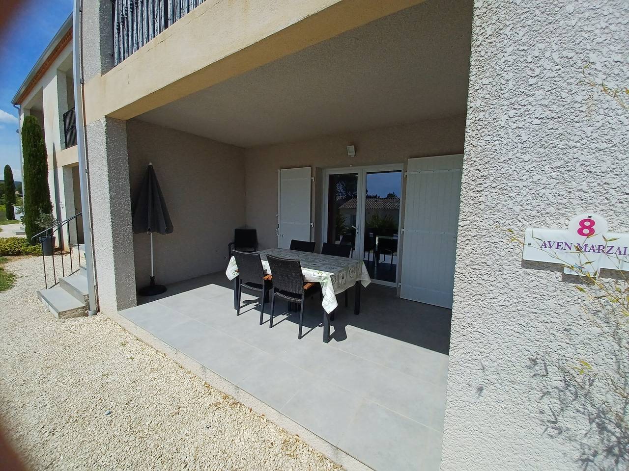 Appartement „Résidence Château Saint Martin“ mit Balkon, Wlan und Klimaanlage in Saint-Martin-d'Ardèche, Gorges de l’Ardèche