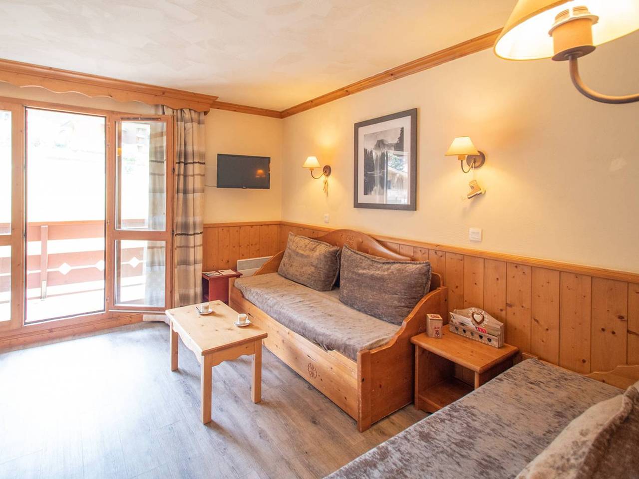 Apartamento entero, Apartamento 3 habitaciones, 44m², 7 pers, balcón, se admiten mascotas in Valmorel, Les Avanchers-Valmorel