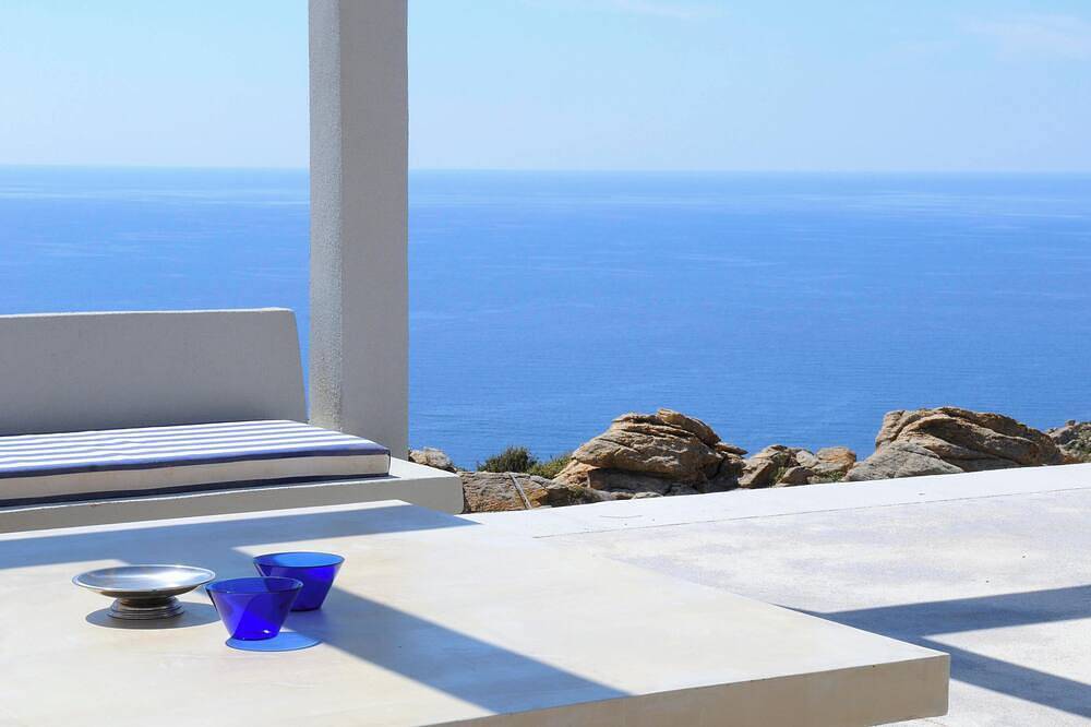 Stone Villa with Panoramic Sea Views over Mylopotas, Ios in Ios