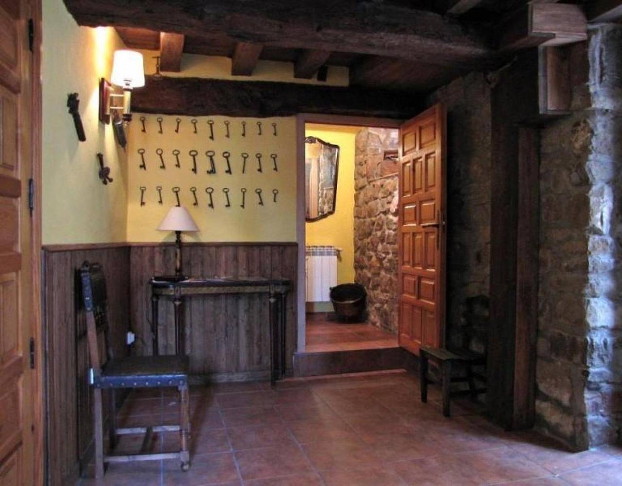Zimmer 'Habitación Matrimonio' mit Bergblick, Gemeinschaftsterrasse und Wi-Fi in Almajano, Soria Provinz