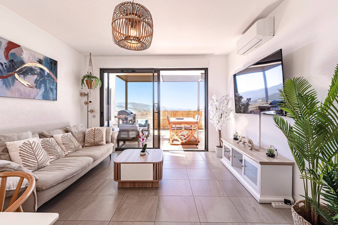 Apartamento entero, Marylanca - Porticcio - double terrasse - Wifi - Clim - parking privé. in Porticcio, Grosseto-Prugna