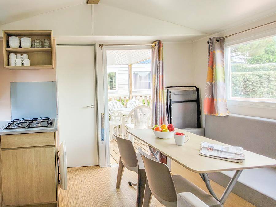 Camping Le Nid d'Eté - Mobilheim 6 personen - Evasion 2 Schlafzimmer - Tv in Olonne-sur-Mer, Les Sables-d'Olonne