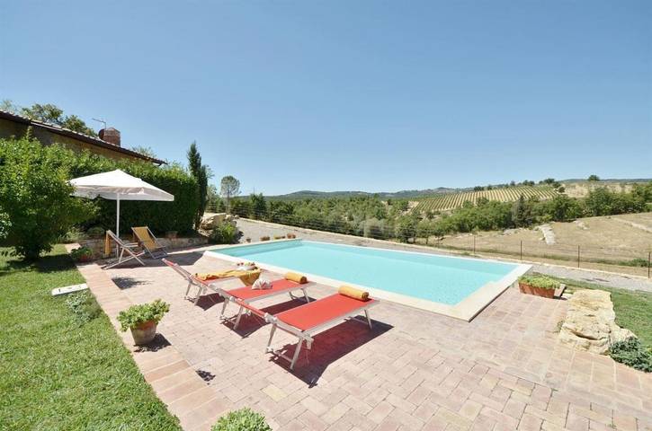 Location de vacances pour 4 personnes, avec vue et piscine ainsi que terrasse et jardin, animaux acceptés dans San Sano - 2