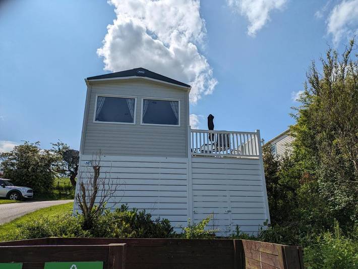 Glamping for 4 people, with Balcony and Terrace as well as Garden and View in Ribble Valley