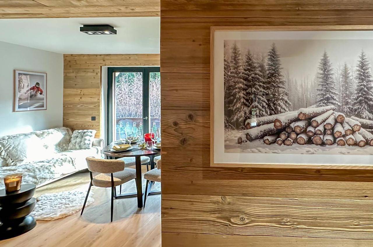 Appartement entier, Two-Bedroom Deluxe Apartment with Balcony in Megève, Pays du Mont-Blanc