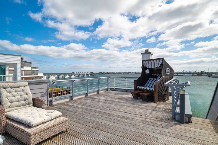 Ferienhaus mit Meerblick für 4 Personen, mit Garten und Sauna sowie Whirlpool in Schlei