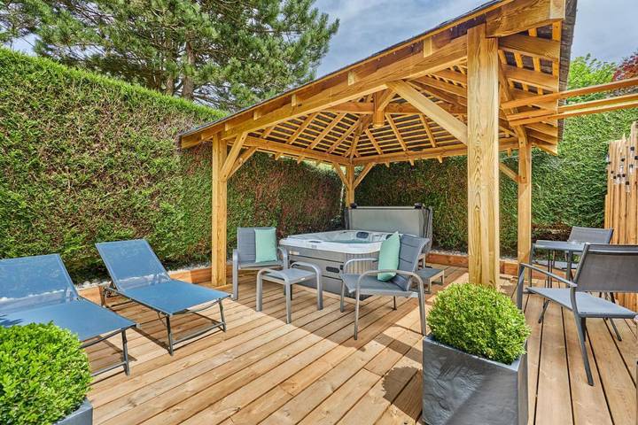 Gîte pour 4 personnes, avec jardin et vue à Ablon