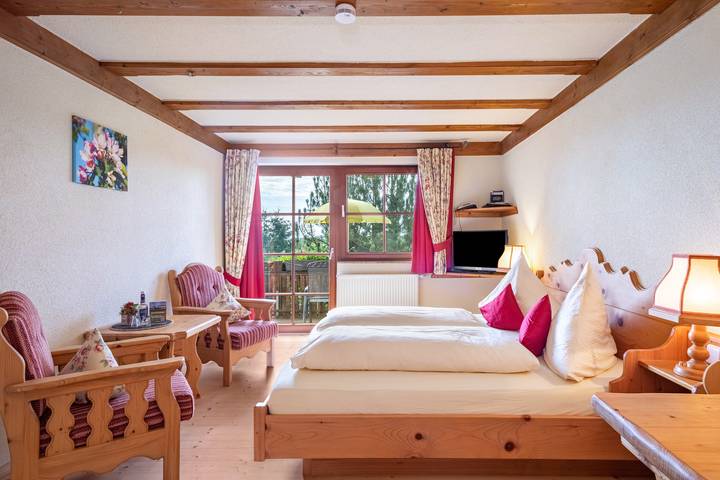 Pokój dla 2 osób, z sauna i ogród oraz balkon w Jezioro Bodeńskie