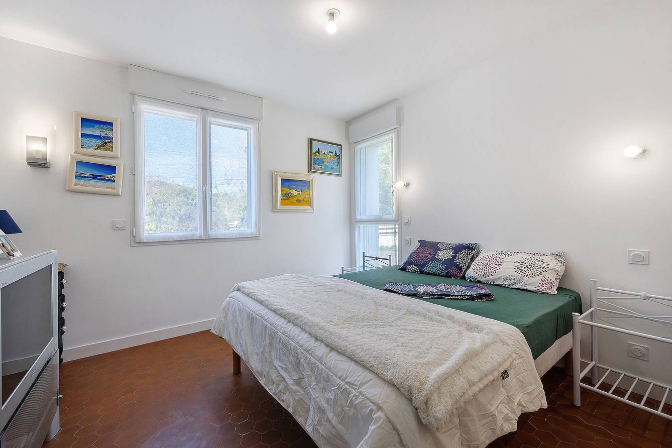 Gästezimmer Sous le Pin „Zimmer 3“ mit Gemeinschaftsterrasse, Wlan und Klimaanlage in Olonne-sur-Mer, Les Sables-d'Olonne