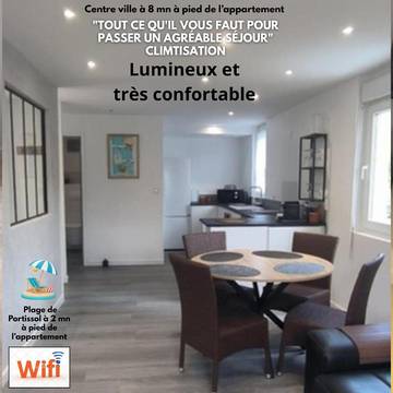 Gîte pour 3 personnes, avec jardin dans Plage de Portissol