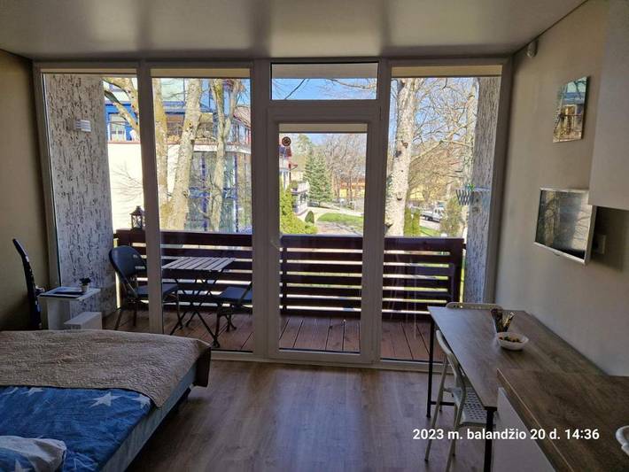 Apartament wakacyjny dla 2 osób, z widok i balkon w Mierzeja Kurońska