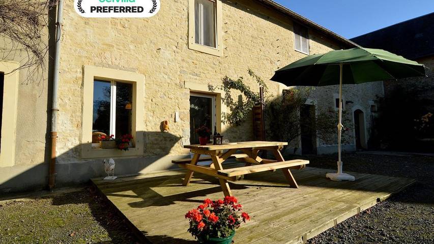 Ferme pour 6 personnes, avec terrasse et jardin, animaux acceptés dans le Calvados