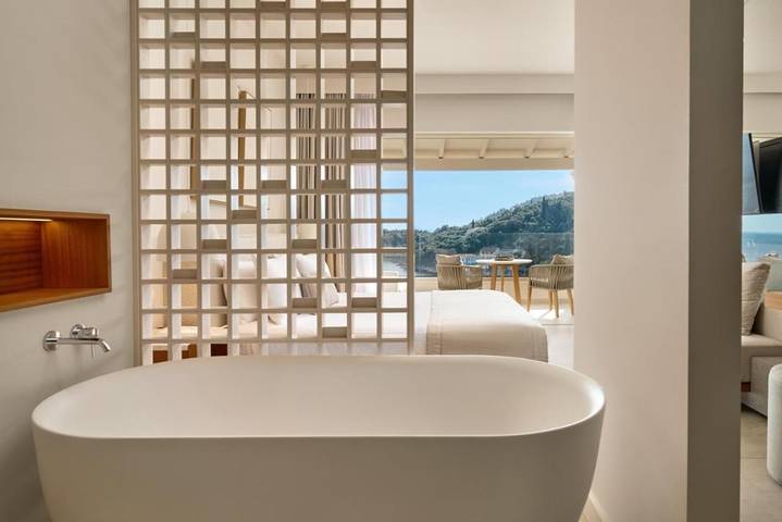 Bungalow für 2 Personen, mit Ausblick und Garten sowie Pool auf Korfu - 3