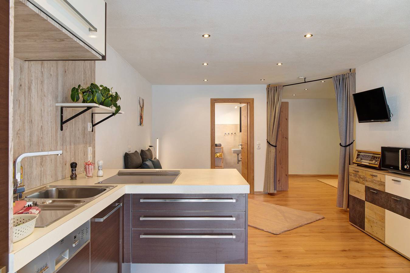 Studio entier, Studio 'Gabl' avec vue sur les montagnes, terrasse partagée et Wi-Fi in Kaunergrat, Fließ