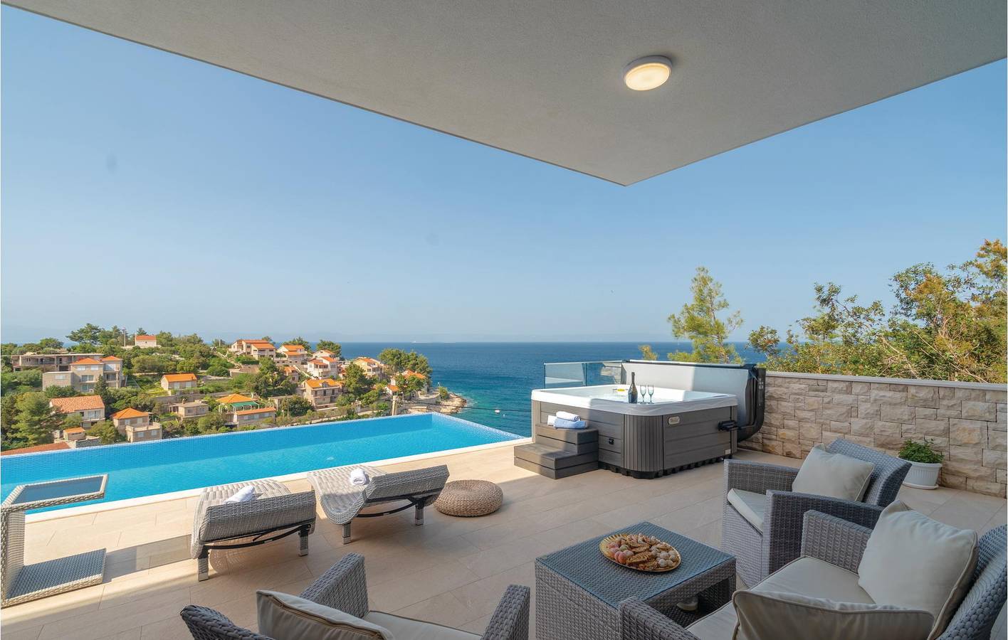 Gemütliche 2-Zimmer-Wohnung mit Pool, WLAN und Terrasse in Küstennähe in Blato, Korcula