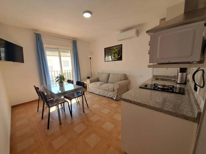 Location de vacances pour 4 personnes, avec terrasse et vue à Villanueva del Río y Minas
