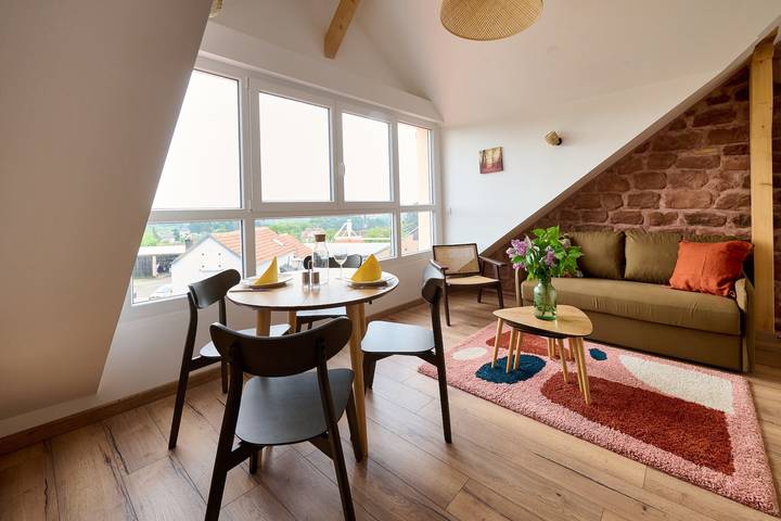 Appartement de vacances pour 4 personnes, avec Jardin