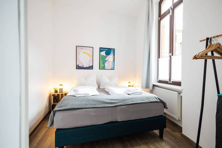 Appartement entier, ★Ko-Living Ii at the new theater | middle of the old town | Wifi | Up to 4 ★ in Halle, Saale-Unstrut