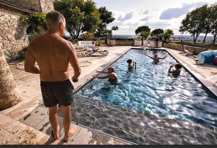 Location de vacances pour 11 personnes, avec jardin ainsi que vue et piscine, animaux acceptés à La Romieu - 3