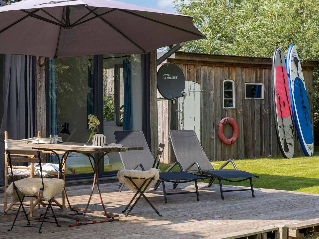Ganze Ferienwohnung, Pommernhaus Bay Cabin, Kamin, Sup's in Altwarp, Stettiner Haff