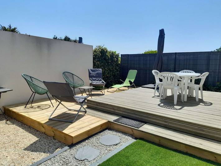 Location de vacances pour 4 personnes, avec terrasse et jardin dans le Golfe du Morbihan